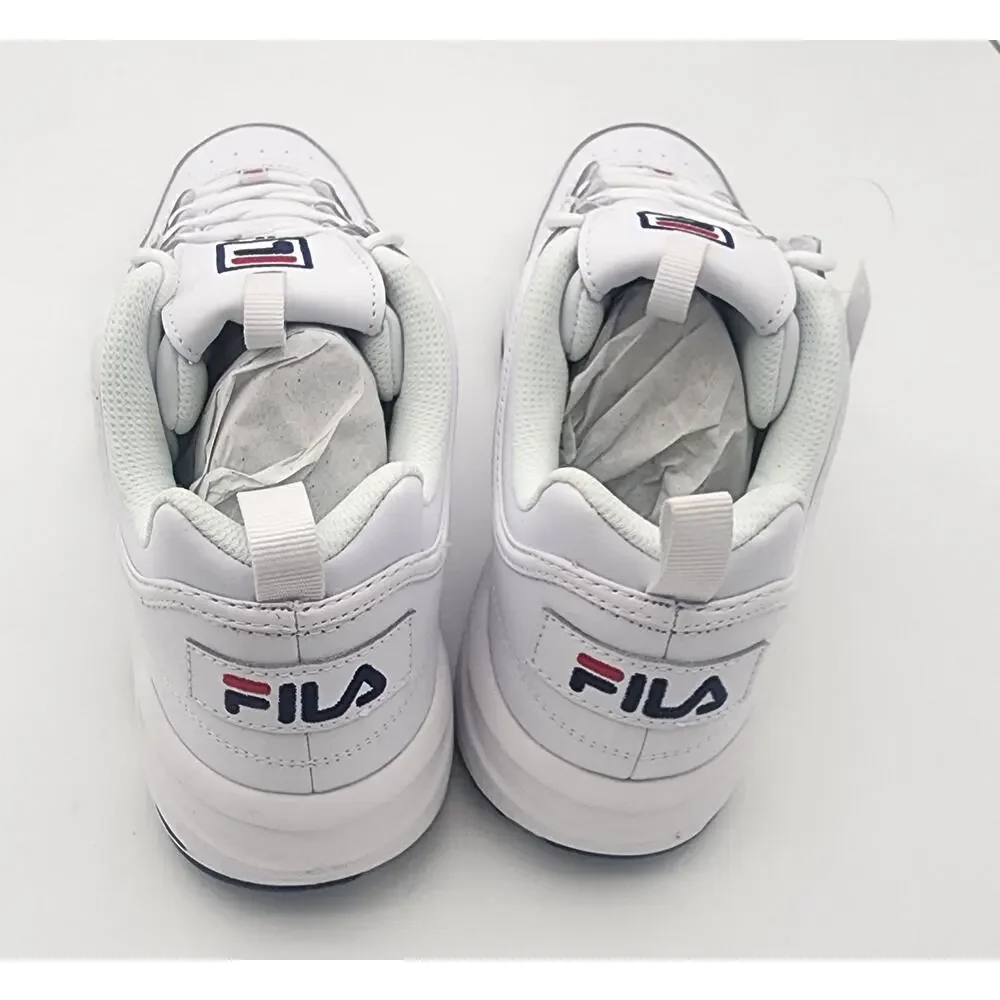 Fila Men's Ray Tracer Sneaker Shoes 1RM00661-125 White/Navy/Red Size US 11